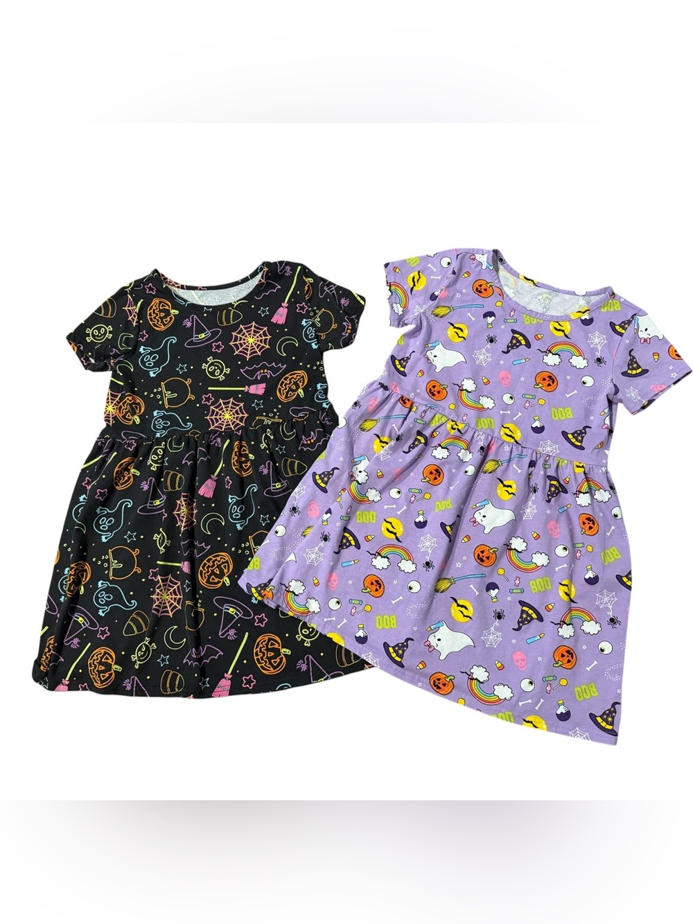 Place Halloween Short Sleeve Dresses Size Large 10/12
